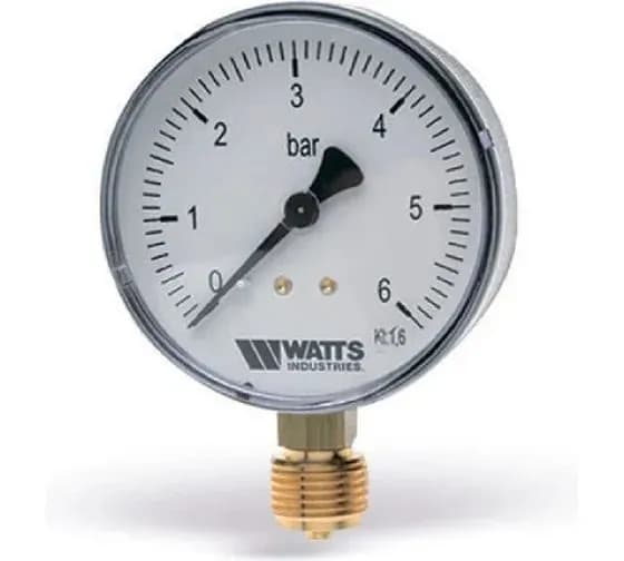 WATTS Манометр вертикальный 6 бар