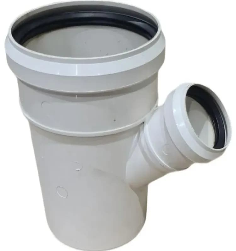 Rehau Тройник белый 110-50/45 градусов