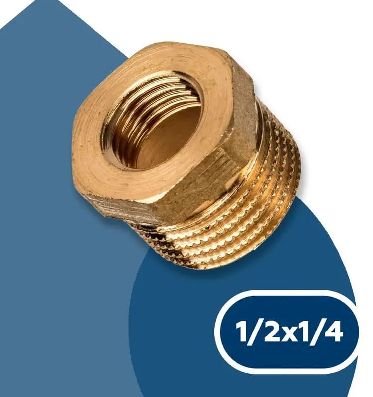 STOUT Муфта латунная 1/2×3/8