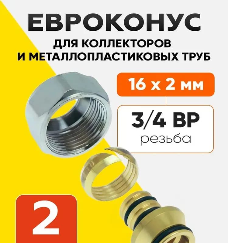 Ikma евроконус 3/4-16-2,0