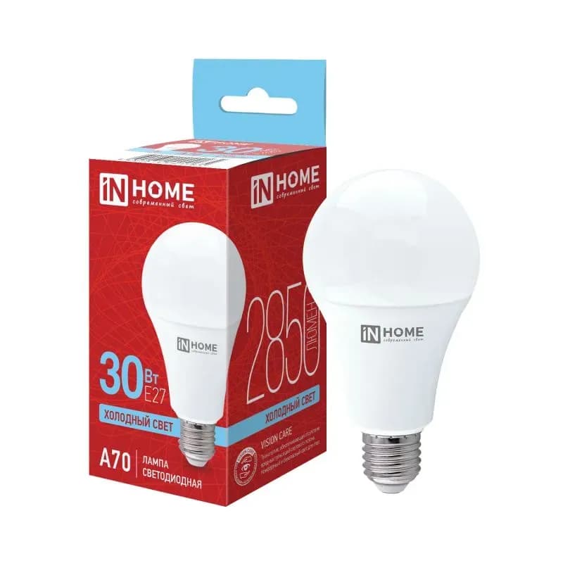 Лампа светодиодная LED-A70-VC 30 Вт 230 В E27 4000К 2700 Лм In Home