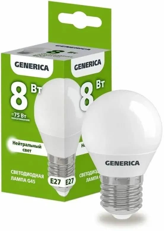 Лампа светодиодная LED-шар 8 Вт 230 В E27 4000К 640 Лм In Home