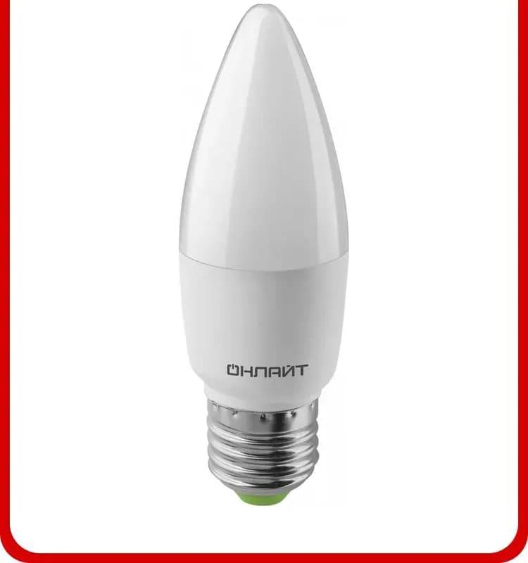 Лампа светодиодная OLL-C37-10-230-4K-E27-FR