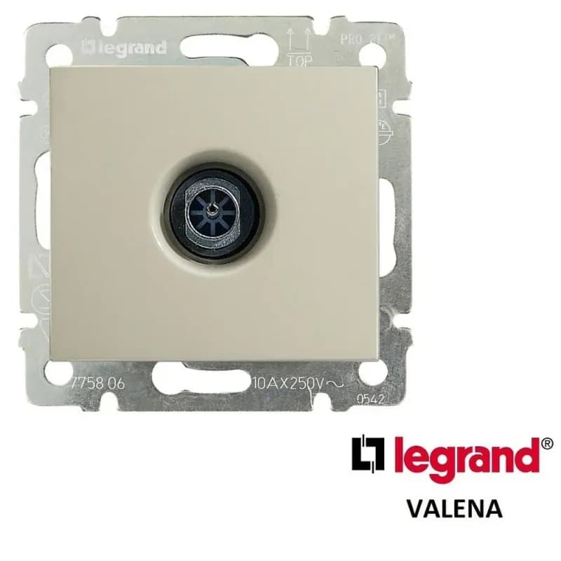 Legrand розетка ТВ, бежевая