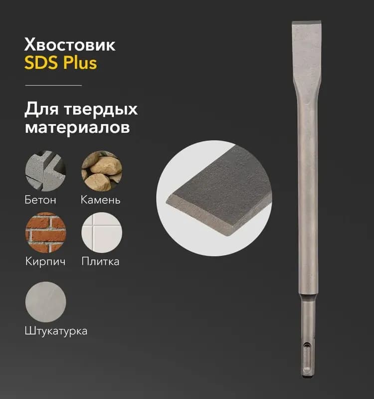 Зубило плоское SDS+, 20×250 мм