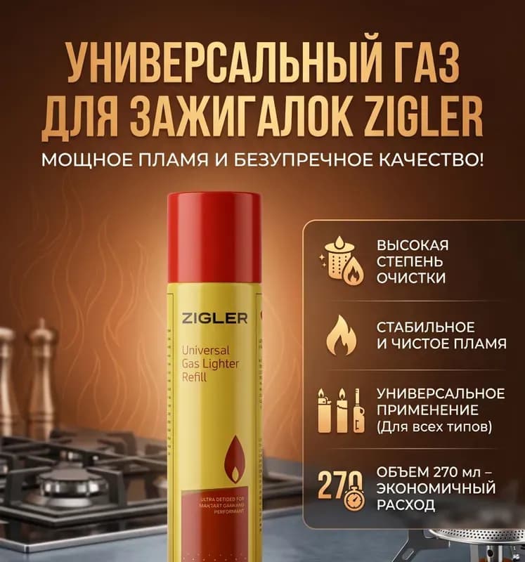 Баллончик газовый бутан для зажигалок 150 МЛ