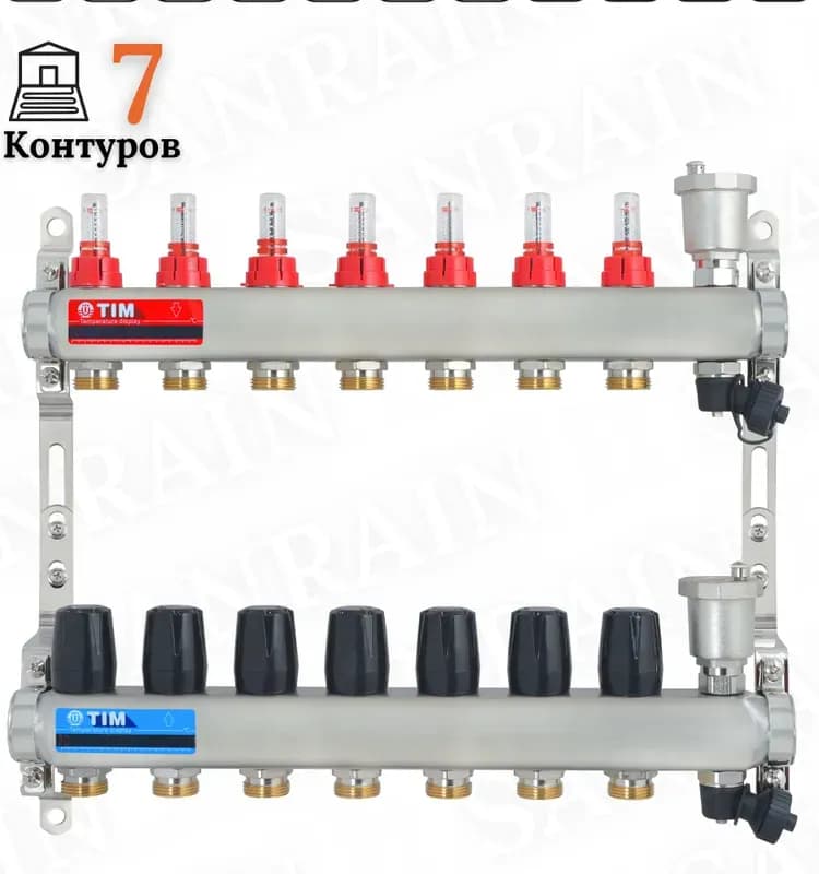 Коллектор без расхода нержавеющий квадратный выход 7