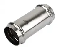 Mуфта надвижная двухраструбная 35*35mm из нержавеющей стали (ZEISSLER) (65/5)