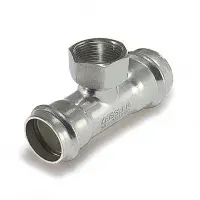 Тройник из нержавеющей стали 28*1*28 в.р. (ZEISSLER) (30/5)