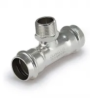 Тройник из нержавеющей стали 22*1/2*22 н.р. (ZEISSLER) (50/5)