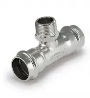 Тройник из нержавеющей стали 22*1/2*22 н.р. (ZEISSLER) (50/5)