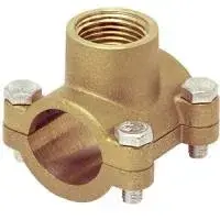 Водоотвод (врезка) 1" × 3/4" × 1" г латунный TIM (25/5)