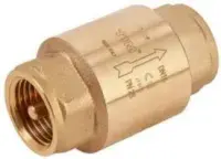 Обратный клапан усиленный 11/2" г/г с латунным штоком TIM (9/1)