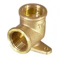 Уголок с креплением 1/2" г/г латунный TIM (100/10)