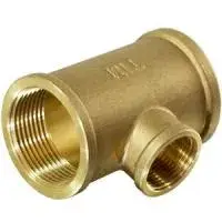 Тройник переходный 3/4" * 1/2" * 3/4" г/г/г латунный TIM (70/10)