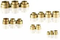 Муфта переходная 21/2" * 2" г/г латунная TIM (18/3)