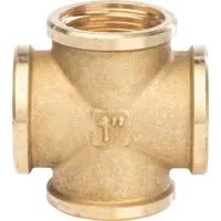 Крecтoвина 1/2" г/г/г/г латунная TIM (70/10)