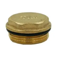 Заглушка 1/2" с уплотнительным кольцом латунная TIM (600/10)