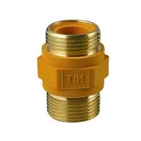 Ниппель газовый 1/2" ш/ш (диэлектрическая вставка) TIM (150/5)