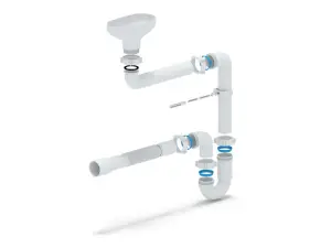 АНИ Сифон 1 1/2 Ф 40 (DR5015) прямоточный с рарывом струи с г/т 40х40/50 смещенный