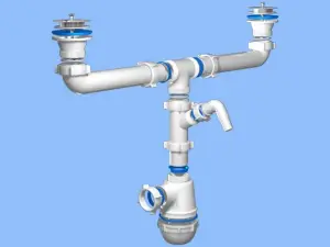 АНИ Сифон ГРОТ 11/2'' 40 (А 35 00) двойной с носиком