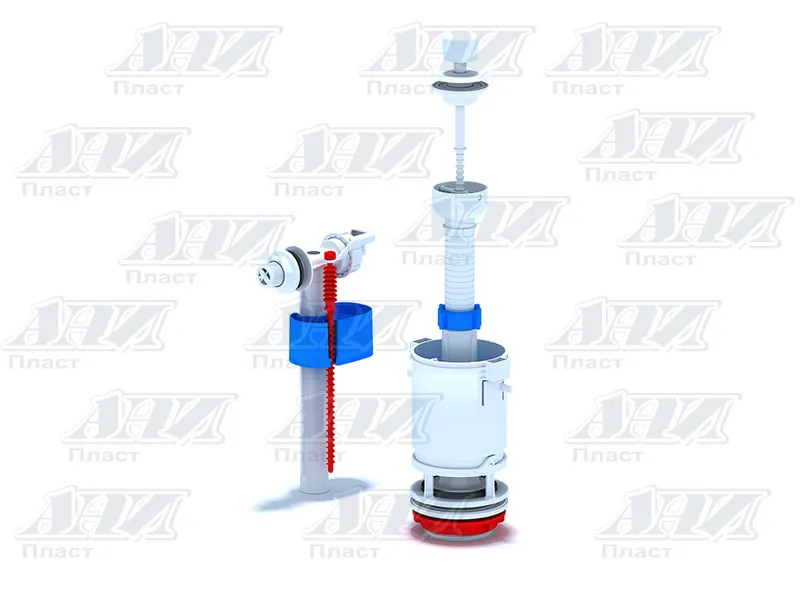 АНИ Арматура с бок/подв. 1/2" Шток, пласт. ручка (WC 4050) эконом