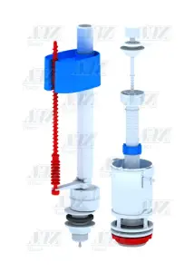 АНИ Арматура с нижн/подв. 1/2" Шток, пласт. ручка (WC 4550) эконом