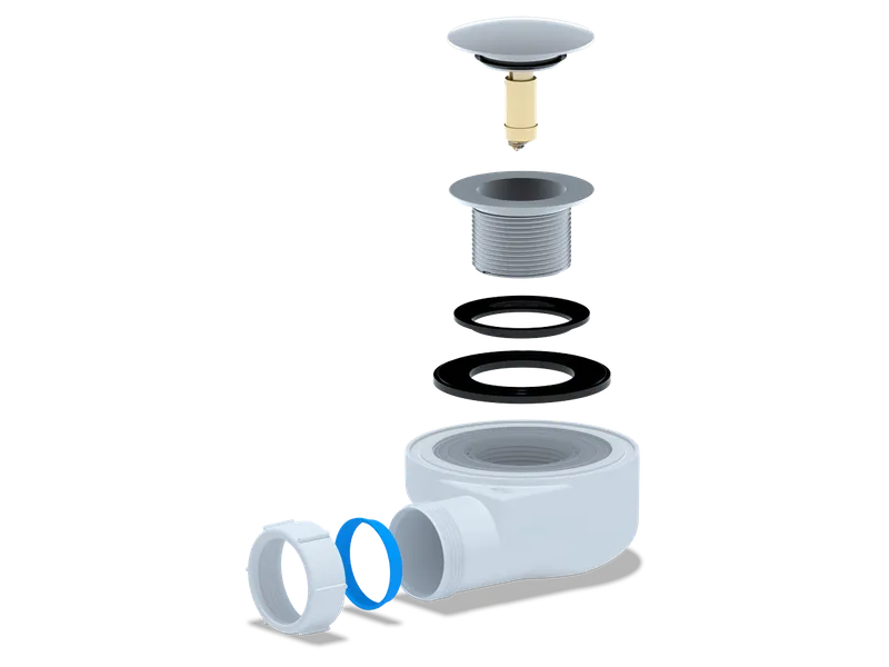 АНИ Сифон д/поддона 11/2" *50 h 53мм, клик-клак (грибок) E450 CL G