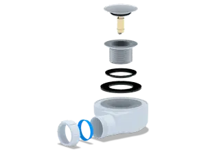АНИ Сифон д/поддона 11/2" *50 h 53мм, клик-клак (грибок) E450 CL G