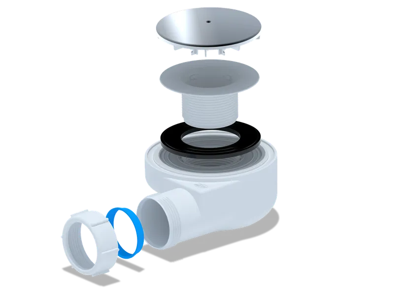 АНИ Сифон д/поддона 11/2" *60 h 53мм, хром E550 C