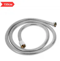 Шланг для душа растяг. с металл. гайками 1/2" - 150 см LUX TIM (40/1)