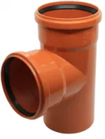 Тройник Ø110×110×90° рыжий Flextron (10)
