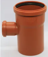 Тройник Ø110×50×90° рыжий Flextron (15)