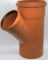 Тройник Ø160×110×45° рыжий Flextron (4)