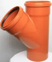 Тройник Ø160×160×45° рыжий Flextron (1)