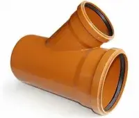 Тройник Ø200×110×45° рыжий Flextron