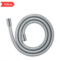 Шланг для душа силиконовый 1/2" - 150 см (мат. серебр.) TIM (40/1)