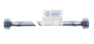 Купить подводка воды для подключения сантехнических приборов рмс 1/2-г/г-60см б/п РМС 1/2-г/г-60см б/п по низкой цене в интернет-магазине «РМС»
