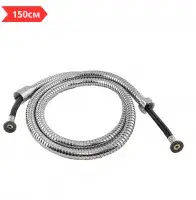 Шланг для душа с двойными замками и арм. рез. в оплетке 1/2" - 150 см LUX TIM (40/1)