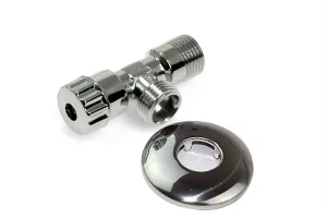 Винтил угл. хром 1/2 х 1/2 "TIM" 1/50