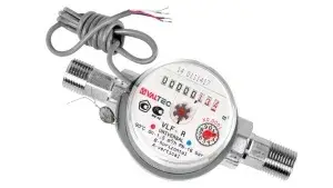 Счетчик воды 1/2" (VALTEC) до +90*C, 80мм, Импульсный