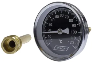 Термометр с гильзой ASKON 63/80/120°C 14шт
