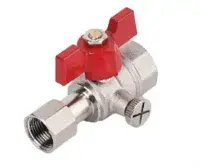 Кран шаровой для манометра 1/2"*3/8 ВР TIM (60/30)