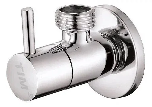 Кран угл.TIM 1/2-3/4 хр.кругл. (5826) 100