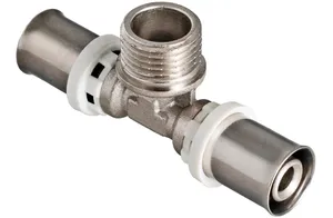 Пресс-Тройник с наружной резьбой TIM 20х3/4x20 96/12