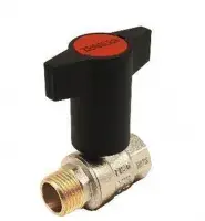 Кран шаровой 1/2" г/ш с американкой маховик пластмассовый ZEISSLER (40/10)