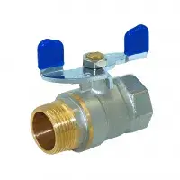 Кран шаровой (эконом) 3/4" г/ш (бабочка) TIM (80/12)