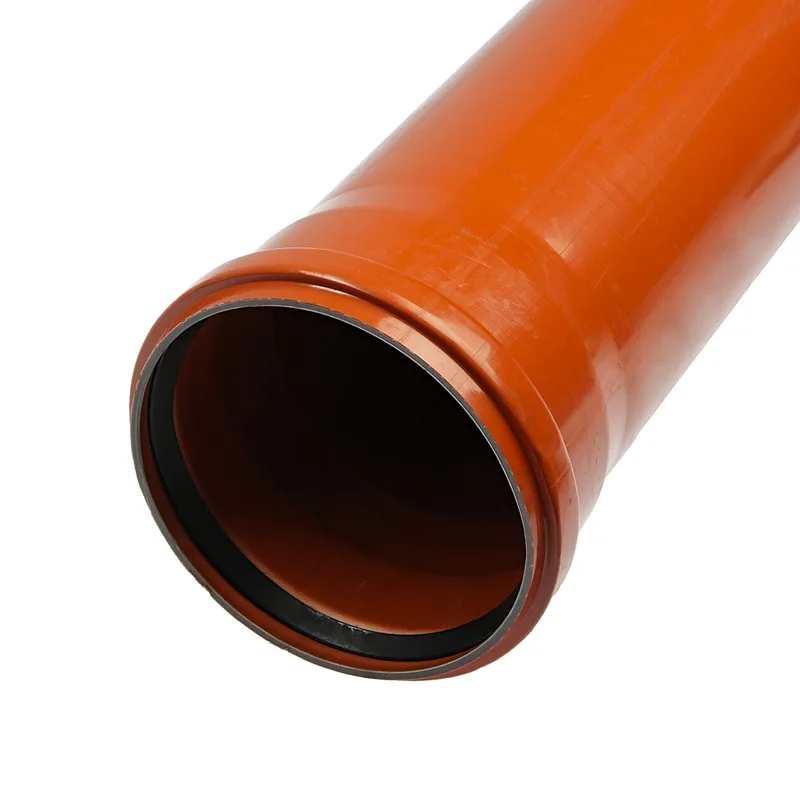 ТРУБА-ПВХ Ф160-1,00м. РЫЖ. FLEXTRON (толщ.3.6мм) 4шт