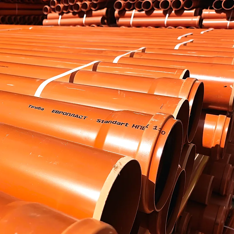 ТРУБА-ПВХ Ф110-3,00м. РЫЖ. FLEXTRON (толщ.3.2мм) 6шт