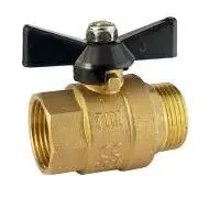 Кран шаровой 3/4" г/ш (бабочка) латунный TIM (60/15)